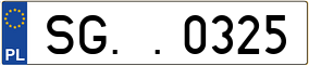 Truck License Plate